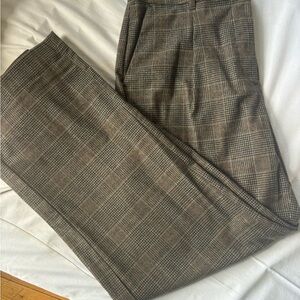 Old Navy Checkered Wide-Leg Trousers